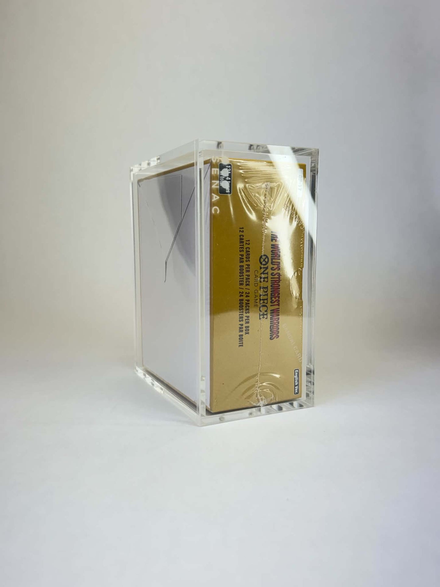 One Piece Card Game Premium Booster Box Acrylic Display Case | Fits OP04-OP17 & EB01-EB03 One Piece Booster Boxes | 8-Magnet Lid | Premium Collector Protector