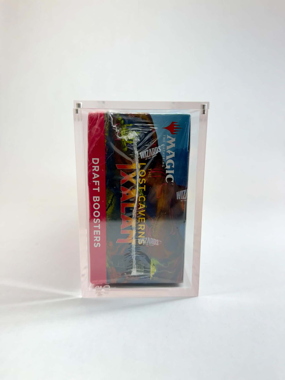 Acrylic Display Case FOR MTG Draft Booster Box | 36 Pack Magic The Gathering Draft Booster | Ixalan | 4-Magnet Lid | UV Protective