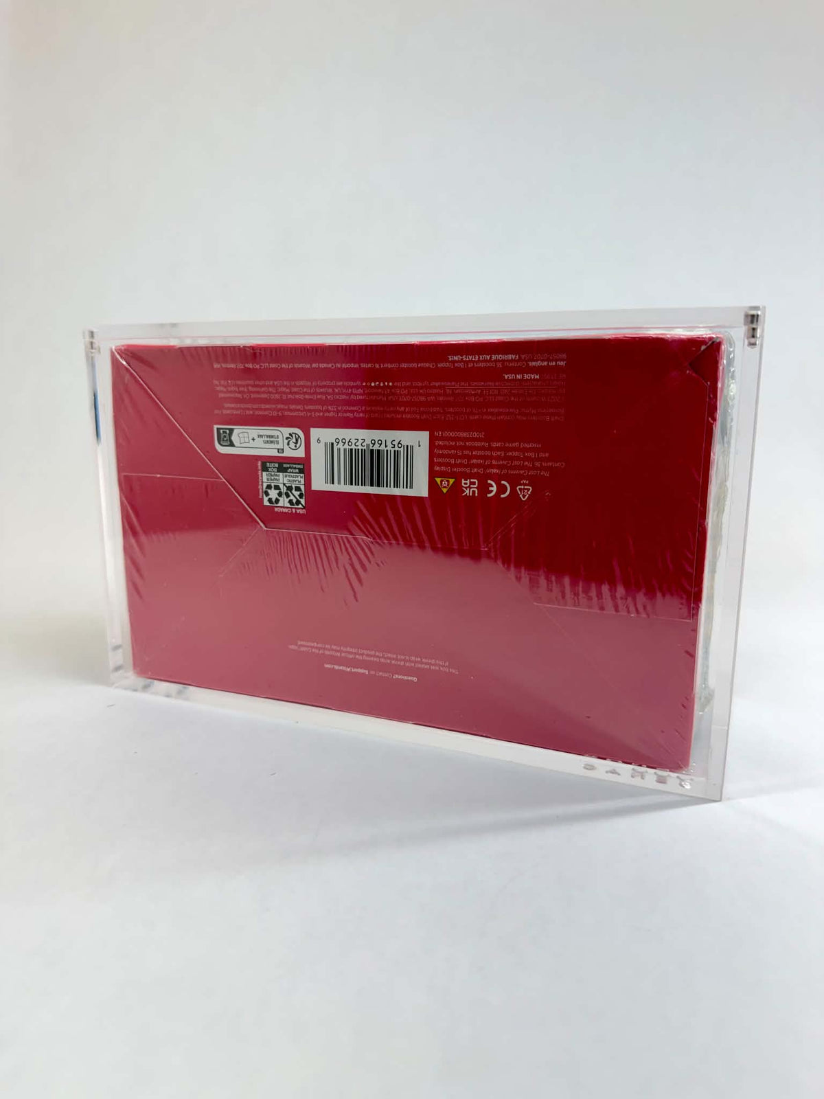 Acrylic Display Case FOR MTG Draft Booster Box | 36 Pack Magic The Gathering Draft Booster | Ixalan | 4-Magnet Lid | UV Protective