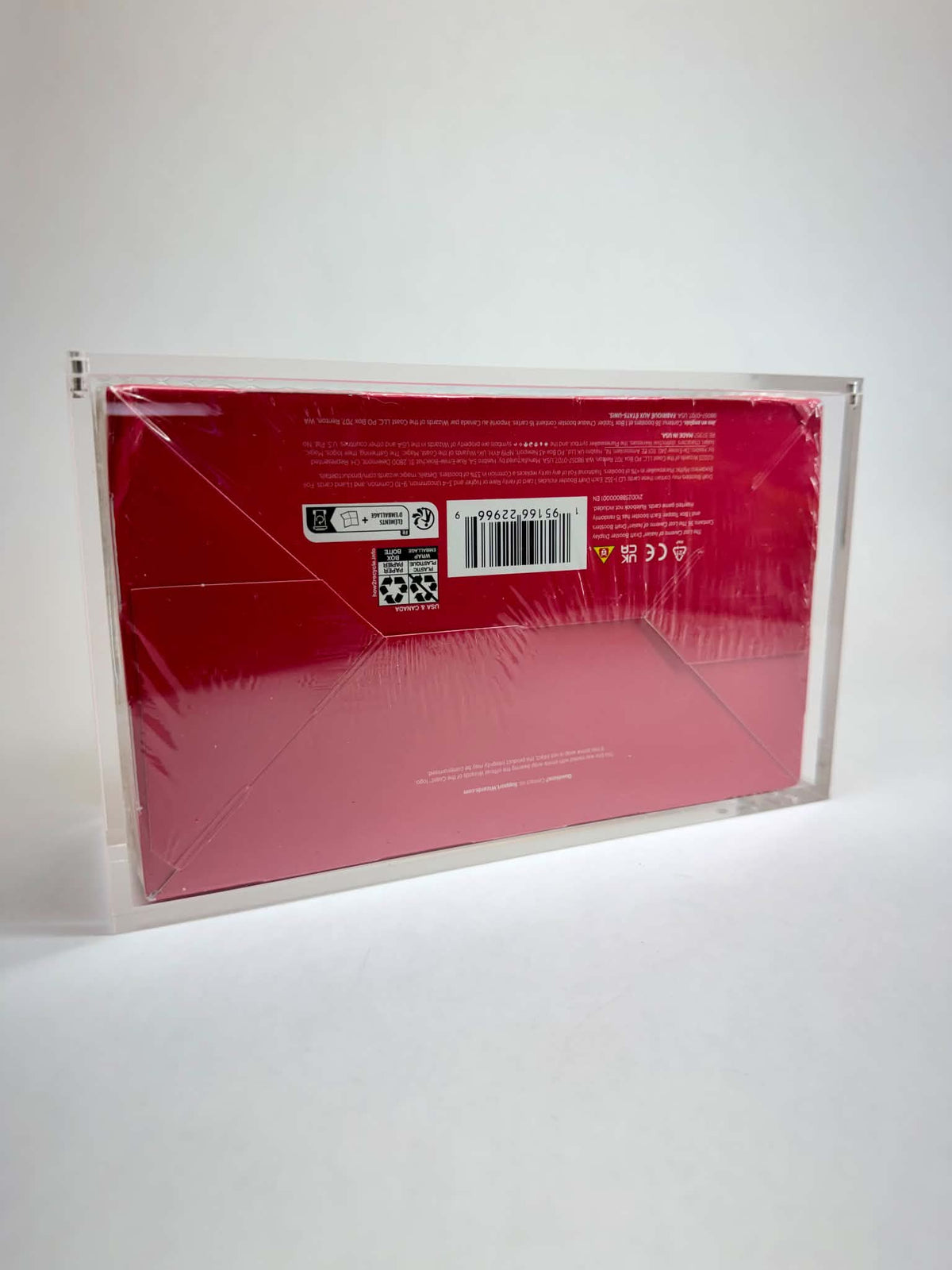 Acrylic Display Case FOR MTG Draft Booster Box | 36 Pack Magic The Gathering Draft Booster | Ixalan | 4-Magnet Lid | UV Protective