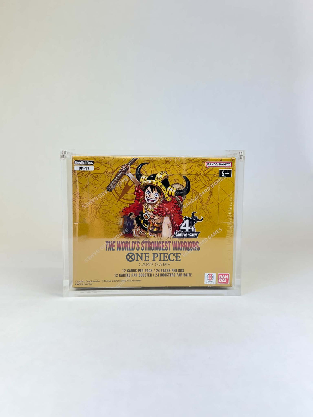 One Piece Card Game Premium Booster Box Acrylic Display Case | Fits OP04-OP17 & EB01-EB03 One Piece Booster Boxes | 8-Magnet Lid | Premium Collector Protector