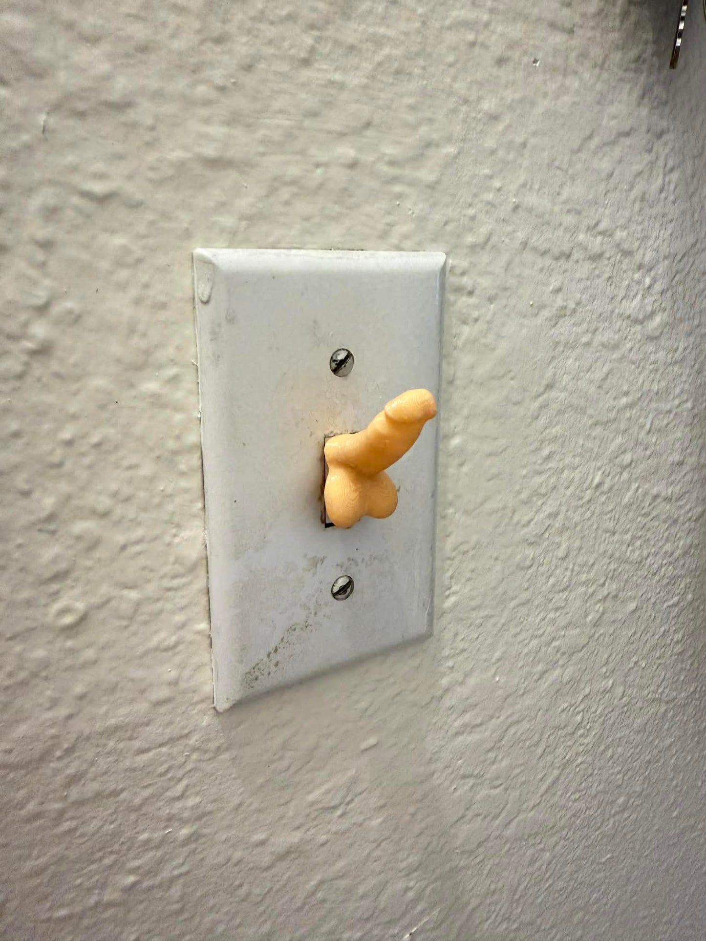 Novelty Light Switch Cap Covers – Peach, Gag Joke Gift (Set of 4)